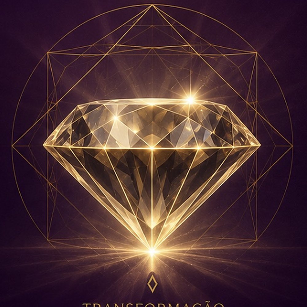 Diamante dourado iluminado